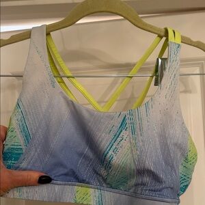 lululemon athletica Blue and Green Sports Bra